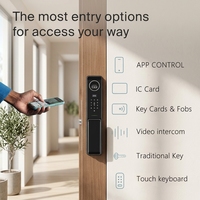 Cerradura Inteligente para Puerta con Reconocimiento Facial 3D, WiFi Automático, Aplicación Tuya, Huella Dactilar, Tarjeta RFID, Contraseña, Entrada sin Llave, Seguridad para el Hogar