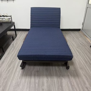 <b>Convertible</b> <b>Sofa</b> <b>Bed</b> With Cushion Back Wood Frame Foam Filling Minimalist Design For Living Room Foldable Extendable Single Size - Product Image 1