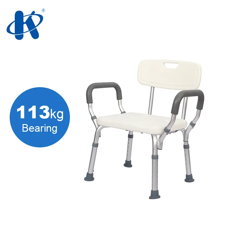 Kaiyang KY798LQ-B Sûr en aluminium chaise de salle de bains conçu pour les personnes handicapées et les personnes âgées Médicaux Siège De Bain Et Chaise De Douche