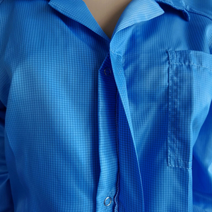 เสื้อคลุมป้องกันไฟฟ้าสถิตย์ ALLESD Dust Free 2.5 มม. ผ้ากรองฝุ่น 96% โพลีเอสเตอร์+4% คาร์บอนไฟเบอร์ สำหรับห้องคลีนรูม ป้องกันไฟฟ้าสถิตย์ - Product Image 6