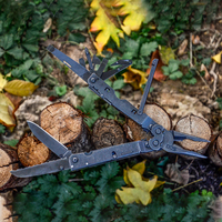 SOG PowerAssist Pocket Multi-Tool Pliers 16-en-1 Ensemble d'outils utilitaires avec gaine EDC pour réparation quotidienne en plein air (B66N-CP), Noir