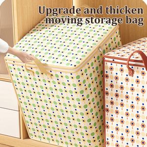 Sac de rangement amélioré pour vêtements et couettes en tissu non-tissé, grand organisateur pliable pour vêtements et couettes, sac de transport pour bagages - Product Image 2