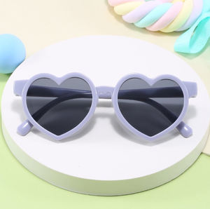 Nueva Llegada, Gafas de Sol de Moda para Bebés, Lindas Gafas de Sol con Forma de Corazón para Niñas, Color Rosa Liso, Protección UV400, Personalizables - Product Image 2