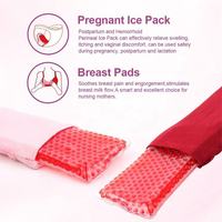 Compresse froide réutilisable pour le périnée, coussin de refroidissement post-partum, compresse chaude et froide pour les femmes après la grossesse et l'accouchement, soulagement de la douleur