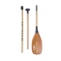 Accessoire de pagaie de kayak en fibre de carbone en peau de bambou