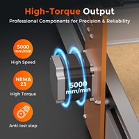 Machine de gravure CNC 8080 PRO MAX avec interrupteurs de fin de course X Y Z et arrêt d'urgence pour la gravure, la découpe et la production en série du bois, de l'aluminium et du cuivre