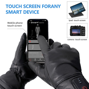 ถุงมือขับรถกอล์ฟหนังแท้มีไฟ USB ให้ความอุ่นถุงมือขับรถ - Product Image 3