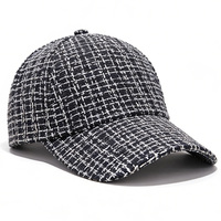 Gorra de Béisbol Oxford Personalizada con Logotipo OEM, Diseño Británico a Cuadros, Estilo Dobby, Unisex, Pequeña, con Aroma a Frutas, Deportiva