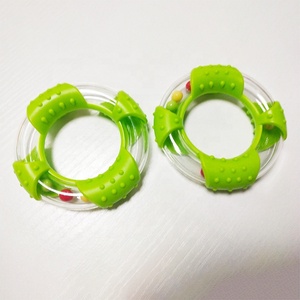 Múltiples colores bebé jugar círculo anillo de plástico de silicona anillo de dentición del bebé de juguete - Product Image 2