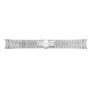 Maenwvo Vintage Luxury 20cm 20mm Watch Band with Silver Stainless Steel Elastic <b>Strap</b> and Butterfly Clasp - Product Image 2
