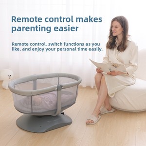 Cuna Convertible para Bebé con Función Calmante - Cuna Plegable Portátil para Recién Nacidos de 0 a 36 Meses, Diseño Moderno - Product Image 2
