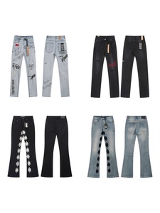 Luxury Hip Hop Ksubiy Jeans Mens Pants Trousers Stacked Denim Y2K Distressed <b>Top</b> Quality Designer Brand Ksubis Jeans - Product Image 3