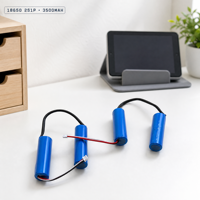 Pabrik Paket Baterai LI-ION 18650 7.4V 3500mAh Paket Baterai Li-Ion 2S1P dengan Kabel Timbal untuk Peralatan Elektronik Kustom