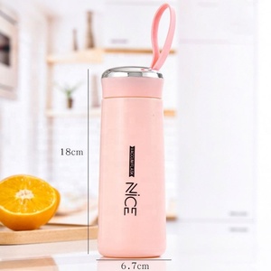 Factory Wholesale 400ML Luxury Drinking School Blue Glass <b>Water</b> <b>Container</b> for Gift - Product Image 2