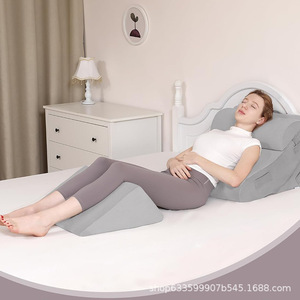 Du Babo Bed Headrest <b>Cushion</b> Rectangle Sponge Fill Washable <b>For</b> Elderly Reading Support - Product Image 5