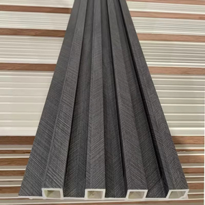 Không thấm nước chống cháy nội thất Bảng điều khiển ranurado WPC lambrin decorativo revestimiento PVC nội thất lambrin WPC - Product Image 3