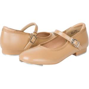 Zapatos de claqué Dynadans unisex para niños, estilo Mary Jane, de cuero genuino con placas metálicas, forro de algodón, hechos en EE. UU., para danza. - Product Image 5