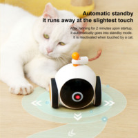 Evernew Jouet pour chats et chatons intelligent, moderne et classique, écologique, avec roue magique, voiture de course électrique en plastique miniature, thème spatial de Noël