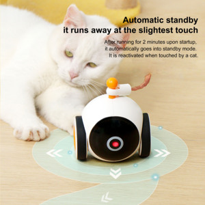 Hiện Đại Cổ Điển Thân Thiện Với Môi Ma Thuật Bánh Xe Teasing Đồ Chơi Cho Mèo Chó Thông Minh Mèo Con Đua Xe Nhỏ Nhựa Điện Không Gian Sản Phẩm - Product Image 5