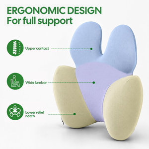 Coussin lombaire ergonomique en mousse à mémoire de forme, confortable et portable, pour soulager la douleur, pour chaise de bureau - Product Image 3