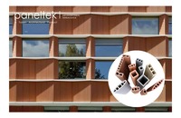 PANELTEK panneau de façade extérieure en terre cuite, panneau décoratif en terre cuite avec système de suspension à sec