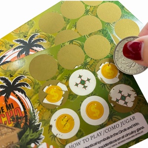 Cartes à gratter personnalisées, cartes de jeu promotionnelles, cartes à offrir, cartes de révélation de <span class=keywords><strong>prix</strong></span>, campagne marketing pour les entreprises - Product Image 2