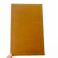 Buku Menu Restoran A4 A5 Kustom  Sampul Kulit Asli  Kantong Logo Emas Timbul Daftar Minuman yang Dapat Digunakan Kembali untuk Hotel Bar Kafe