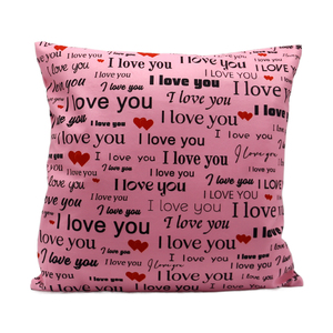 ปลอกหมอน I Love You พร้อมแผ่นสีขาวสำหรับงานพิมพ์แบบ Sublimation ทำเอง เป็นของขวัญวันวาเลนไทน์หรือวันเกิดสำหรับแฟนสาว - Product Image 5