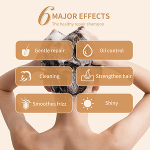 Base de Shampooing Nourrissant Anti-Frisottis Volumisant Sans Sulfate à Marque Blanche en Gros, Huile de Ricin Biologique et Biotine 2-en-1 pour Réparation Capillaire - Product Image 5