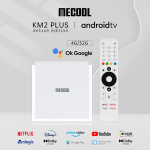 Mecool KM2 <span class=keywords><strong>PLUS</strong></span> Deluxe prend en charge le décodage AV1 DDR4 4 Go Amlogic S905x4 Android 11 certifié Google Boîtier TV - Product Image 5
