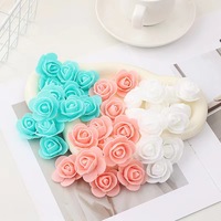 Mini roses artificielles en mousse réalistes de 3,5 cm, 500 pièces, faites à la main pour mariage, DIY, fête des Mères et Noël