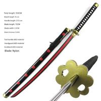 Épée en bois de bambou écologique unisexe de 104 cm pour cosplay d'anime One Piece Roronoa Zoro