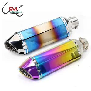 Silenciador de escape de motocicleta de fábrica de China, silenciador de escape Universal para <span class=keywords><strong>Yamaha</strong></span> R15 R3 <span class=keywords><strong>Ninja</strong></span> <span class=keywords><strong>650</strong></span>, escape de carreras - Product Image 1