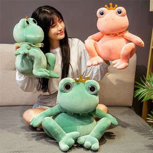 Peluche <span class=keywords><strong>Grenouille</strong></span> Princesse Personnalisée OEM ODM, Logo, Taille et Couleur Personnalisables, <span class=keywords><strong>Grenouille</strong></span> en Peluche avec Couronne Dorée et Dentelle, Mascotte pour Cadeau Promotionnel de Mariage - Product Image 5