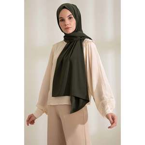Châle en soie Medina - Kaki foncé - Kaki foncé - Product Image 2