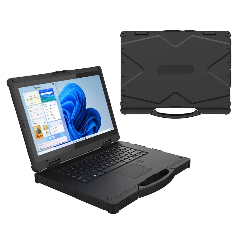Toughbook sağlam dizüstü 14 inç FHD tamamen toz geçirmez ve su geçirmez endüstriyel tablet dizüstü sağlamlaştırılmış dizüstü bilgisayar