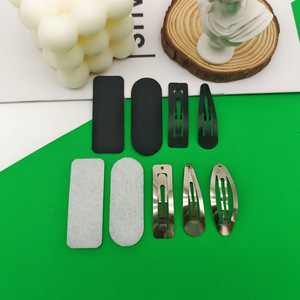 Diy Hair <b>Clip</b> Materials Non Woven Fabric Pads Teardrop Square Oval <b>Clips</b> Hairpin Accessories For Craft Making - Product Image 2