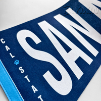Fanions triangulaires pour équipe de football scolaire, club sportif, collège, club, grand, mini, petit, fanion personnalisé en feutre, sublimation, bannière
