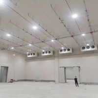 Construction complète d'un grand entrepôt frigorifique, chambre froide industrielle pour le projet de conservation des fruits et légumes