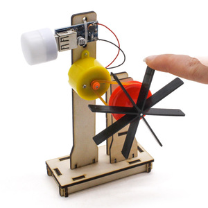 Générateur hydroélectrique à roue à aubes, modèle 2, entraînement par courroie, kit éducatif DIY, jouet d'expérimentation scientifique - Product Image 5
