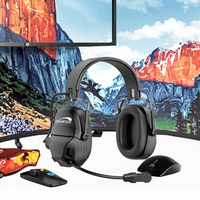 Casque de protection auditive OMFox KTC300SE S 85 dB avec interphone unique pour les vols d'avion et la manutention au sol à l'aéroport