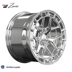 Rines Cóncavos ZW Forjados 5x112 5x120 con Acabado Cromado Personalizado para Mercedes Benz W211 W212 W213 <span class=keywords><strong>Jaguar</strong></span> <span class=keywords><strong>XJ</strong></span> de <span class=keywords><strong>18</strong></span> a 22 Pulgadas de Alta Gama - Product Image 1