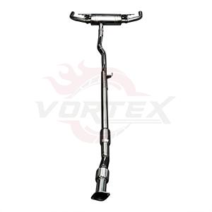 Escape Trasero Vortex de Acero Inoxidable con Válvulas para Mercedes Benz Clase A W177 A35 AMG A200 A220 con Doble Salida Plateada - Product Image 4