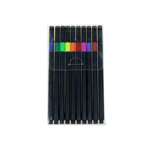 BECOL 10 couleurs, boîte en PVC, ensemble de stylos marqueurs à pointe souple, encre à base d'eau non toxique, ensemble de stylos pinceaux pour enfants - Product Image 1
