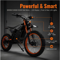 Moto électrique tout-terrain personnalisée 3500W 48V 60V de fabrication chinoise – Moto cross