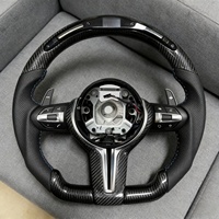 Volant en fibre de carbone avec LED, compatible avec BMW F10 F20 F30 F22 F45 M3 M4 M5 F40 F52 E60 E90 E70 E71 E72 X3 X4 X5 X6, pièces automobiles