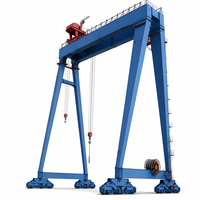 Grue portique SDCRANE haute efficacité 5 tonnes avec moteur, boîte de vitesses et engrenages, hauteur de levage 12m, portée 30m, pour matériaux de construction