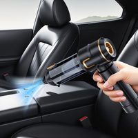 Aspirateur de voiture sans fil portatif 16KPa forte aspiration ABS 5 buses capacité 0,5-1L souffleur rechargeable portable pour cheveux