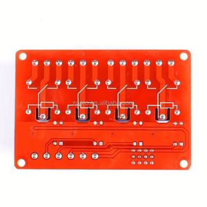 Zopro 24V โมดูล4ช่องสัญญาณ SMD รีเลย์ที่มีบอร์ดสีแดงทริกเกอร์สูง/ต่ำ - Product Image 4