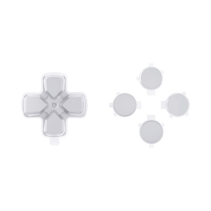 Botones de Acción D-pad Personalizados en Dos Tonos, Gris New Hope y Transparente, Repuesto sin Impresión de Letras para el Control de PS5 - Product Image 6